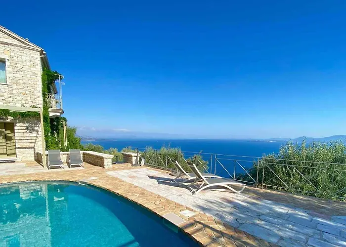 Paleopetres Marnie - Private Pool - Sea Views - Nissaki - North East Coast - 别墅 Nisaki (Corfu)