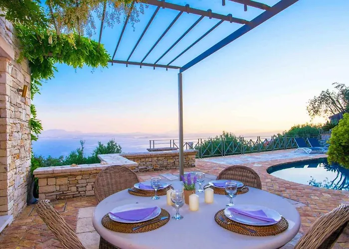 别墅 Paleopetres Marnie - Private Pool - Sea Views - Nissaki - North East Coast - *