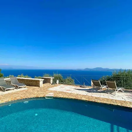 Villa Paleopetres Marnie - Private Pool - Sea Views - Nissaki - North East Coast -